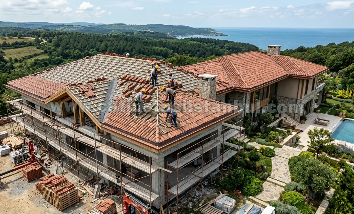 Şile Modern Çatı Yapım Aşamaları