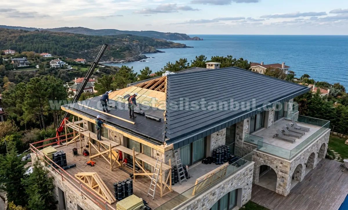 Şile Çatı Aktarma Uygulama Görselleri