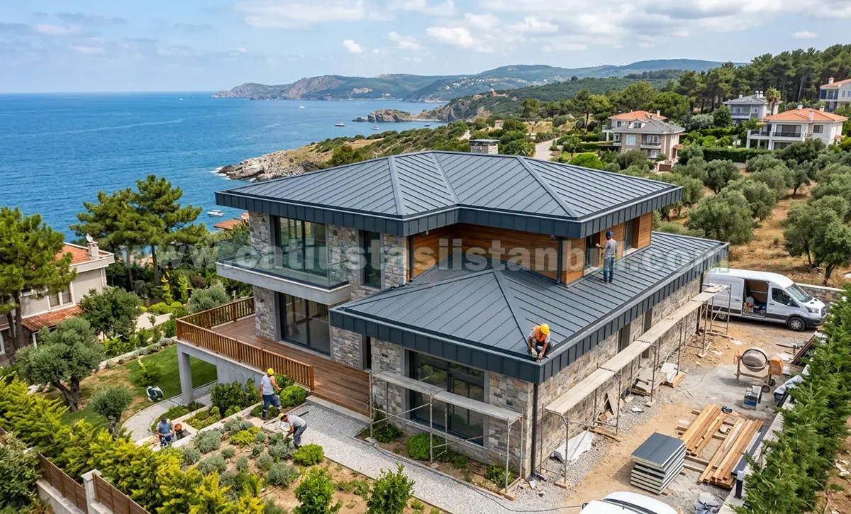 Şile Sandviç Panel Çatı Montajı