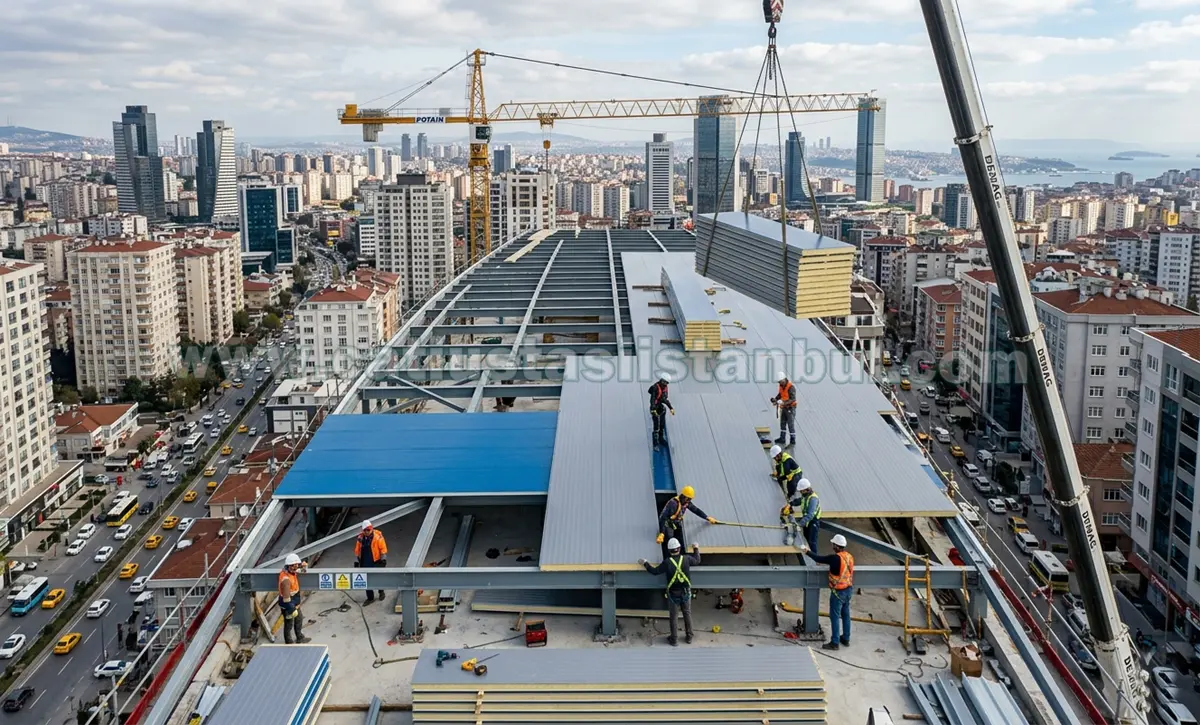 Şişli Modern Ucuz Çatı Yapımı Aşamaları - Şişli bölgesinde uygun maliyetli ve modern çatı yapım projelerimizden görseller.