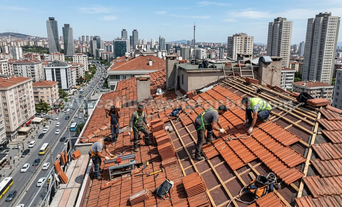 Şişli Çatı Firması Uygulama Görselleri - Şirketimizin Şişli genelinde tamamladığı çatı referans görselleri.