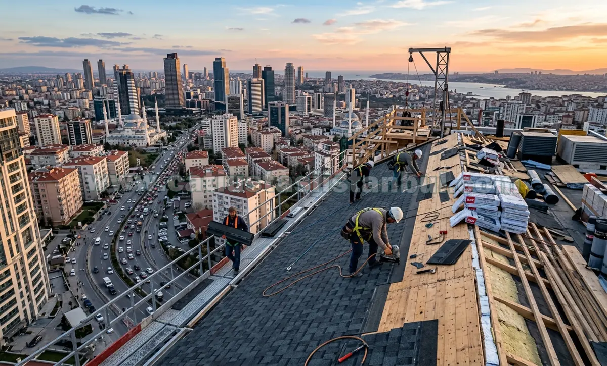 Şişli Nitelikli Çatı Montaj Uygulamaları - Çelik, ahşap ve kiremit çatı montajında titiz işçilik örnekleri.