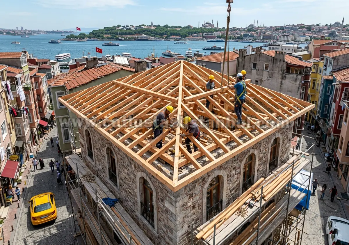Ahşap Çatı İskelet Kurulumu