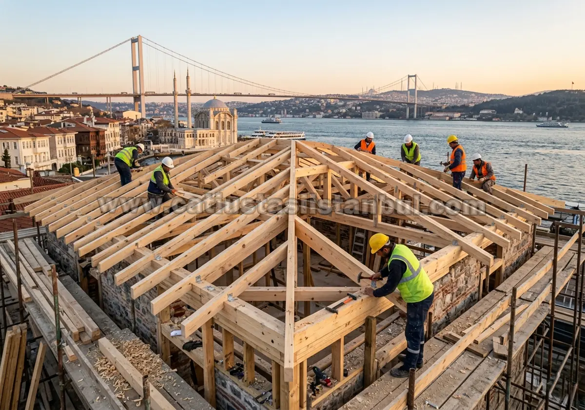 Dekoratif Ahşap Çatı Kaplama