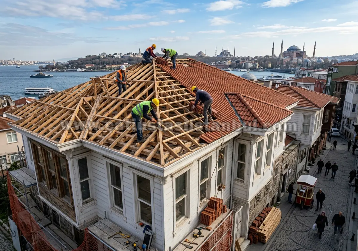 Eğimli Ahşap Çatı Modelleri