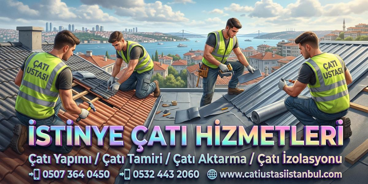 İSTİNYE UZMAN ÇATI USTASI KADROSU VE HIZLI HİZMET
