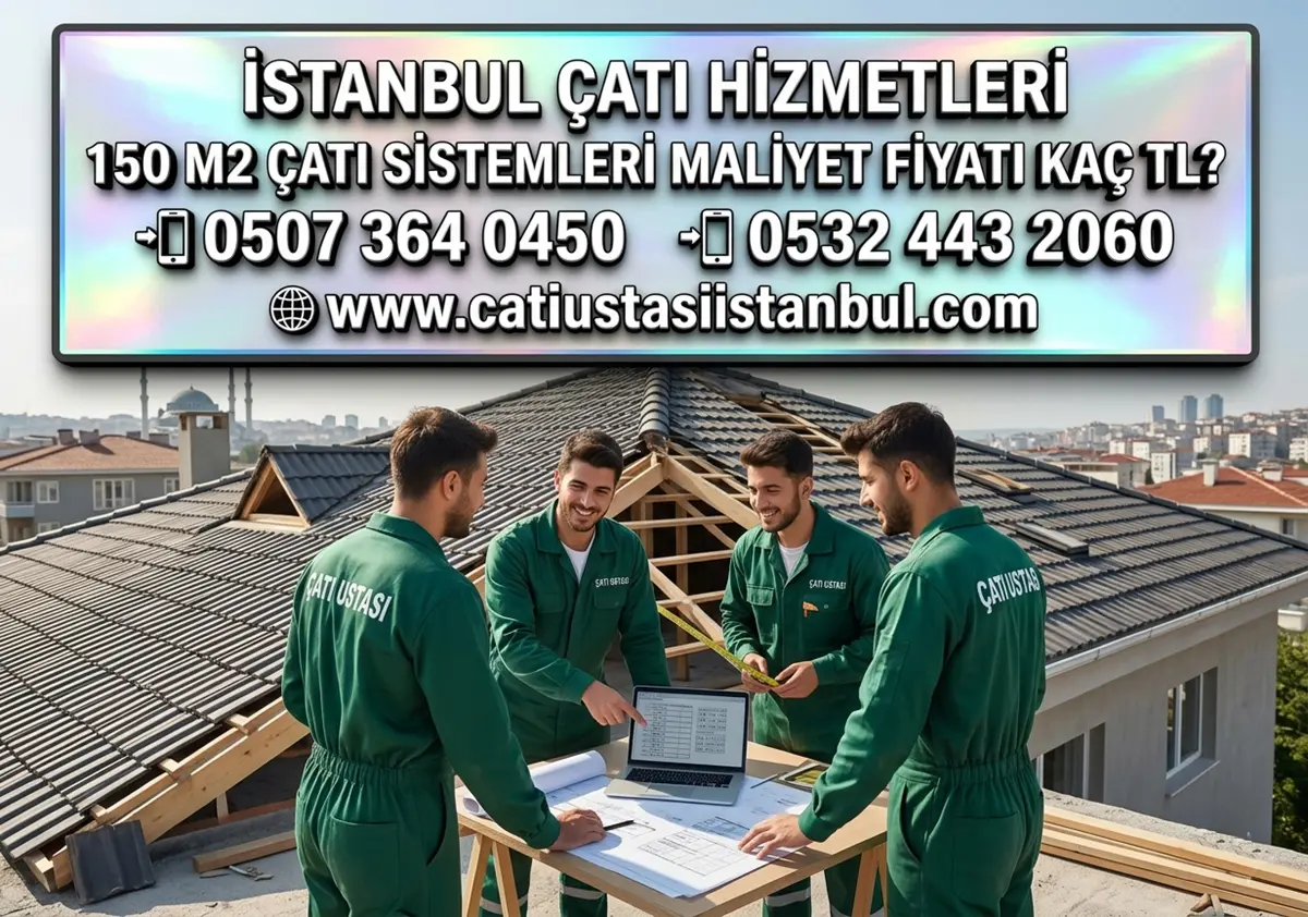 150 M2 ÇATI SİSTEMLERİ MALİYET FİYATI KAÇ TL?