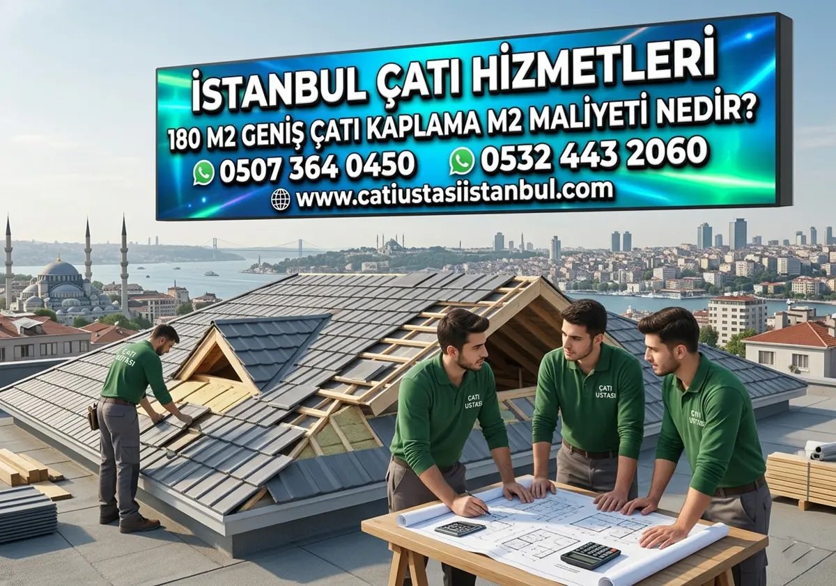 180 M2 GENİŞ ÇATI KAPLAMA M2 MALİYETİ NEDİR?