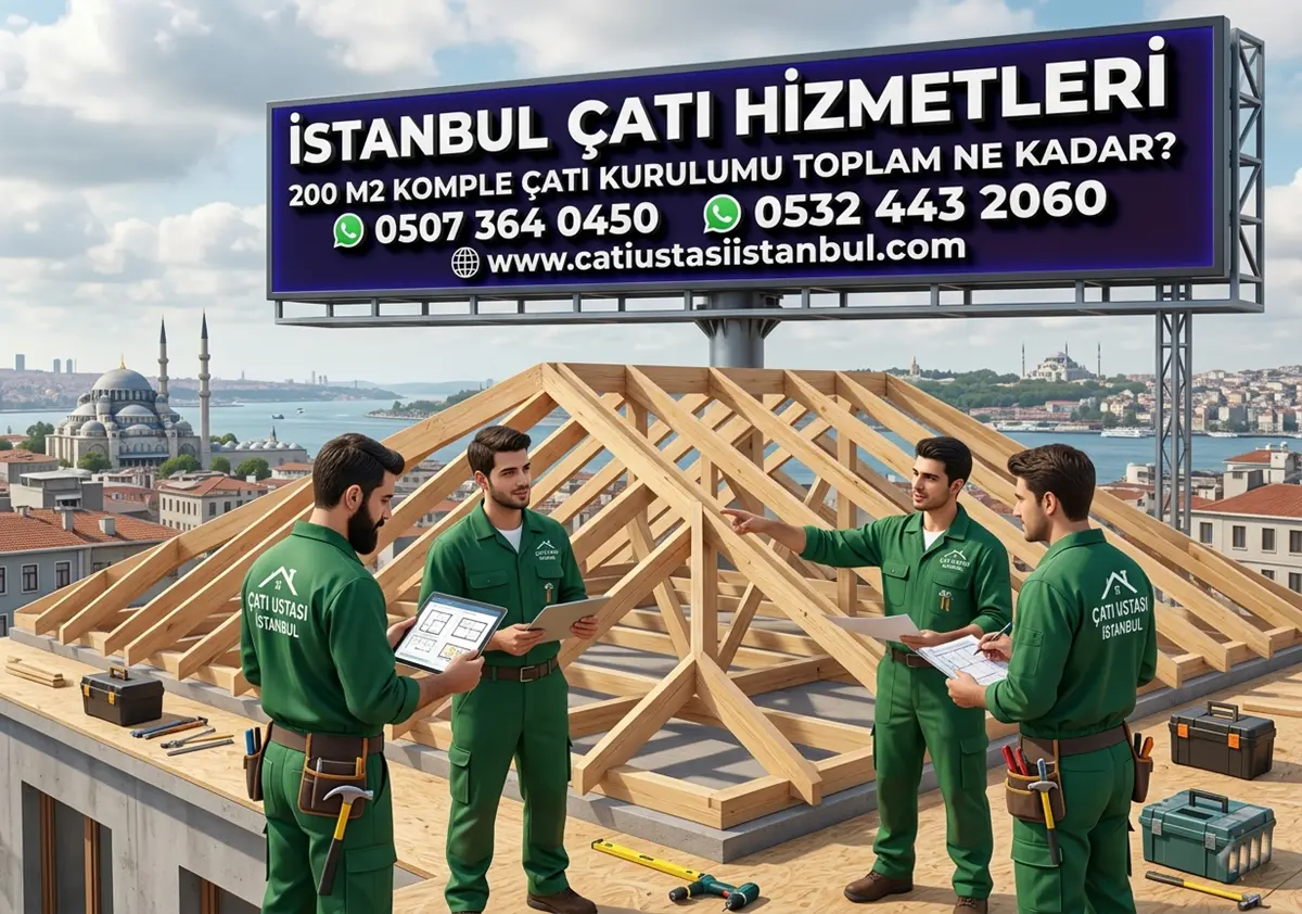 200 M2 KOMPLE ÇATI KURULUMU TOPLAM NE KADAR?