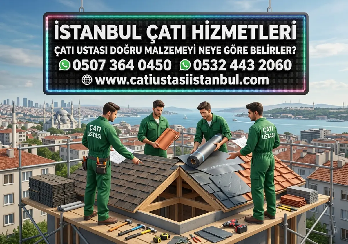 ÇATI USTASI DOĞRU MALZEMEYİ NEYE GÖRE BELİRLER?