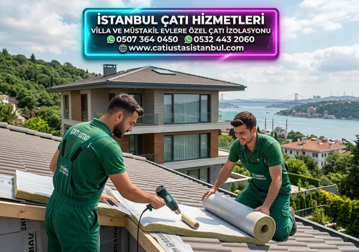 VİLLA VE MÜSTAKİL EVLERE ÖZEL ÇATI İZOLASYONU