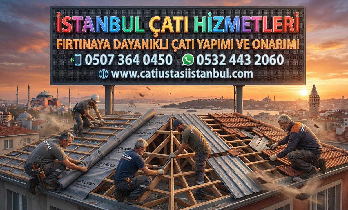FIRTINAYA DAYANIKLI ÇATI YAPIMI VE ONARIMI