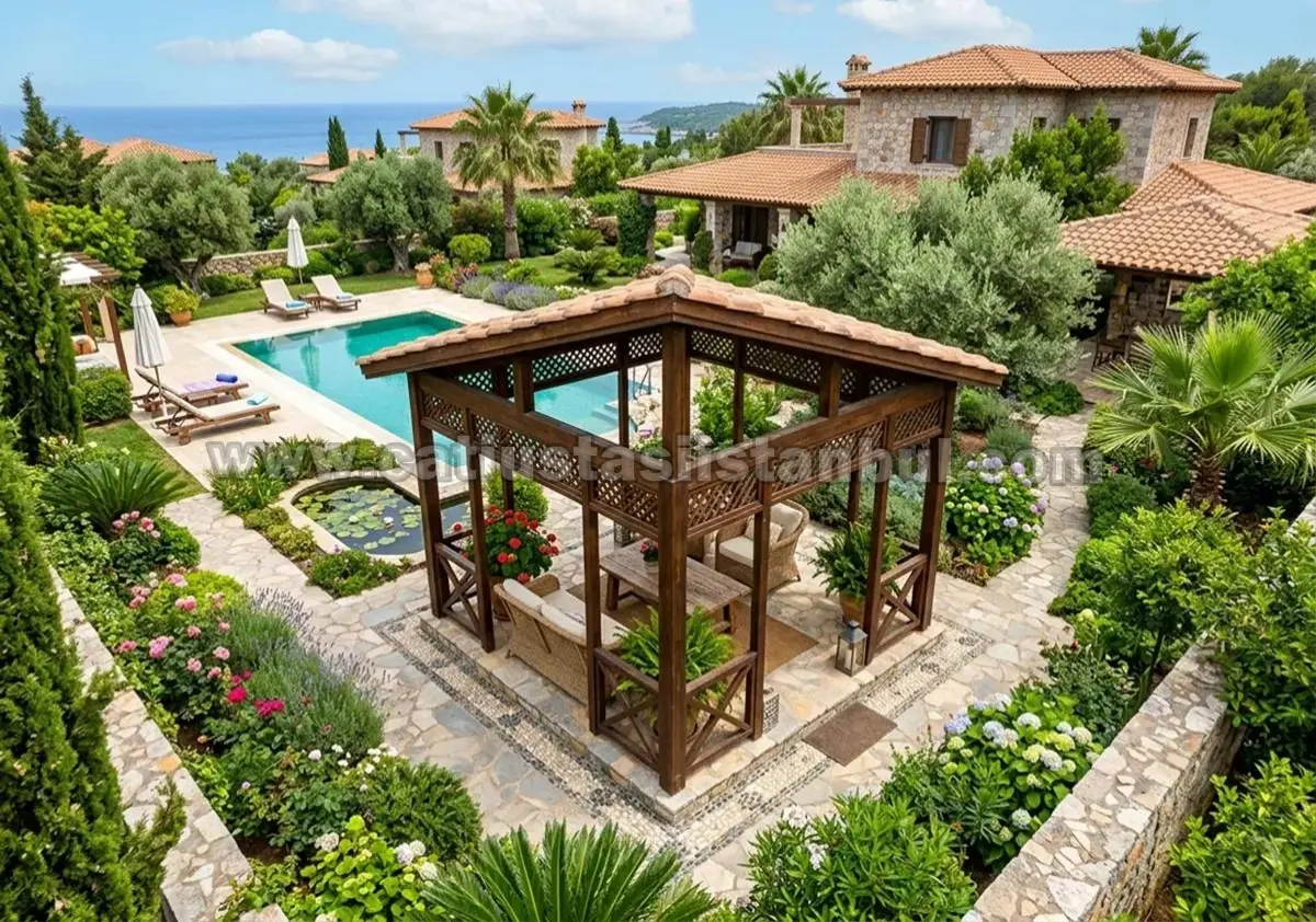 Özel Tasarım Ahşap Bahçe Kamelyaları