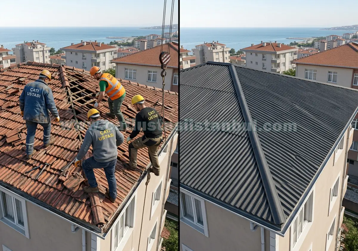 İstanbul Renkli Onduline Çatı Kaplama