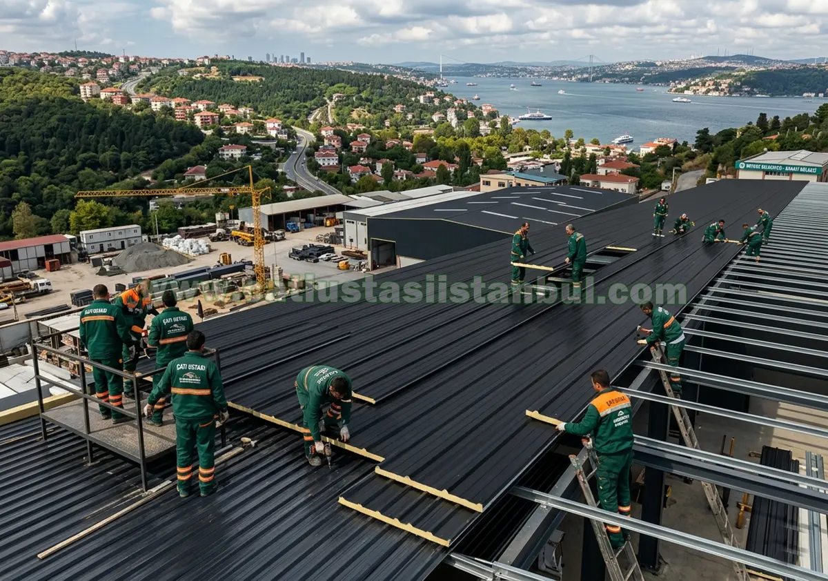 Dayanıklı Sandviç Panel Çatı Uygulaması