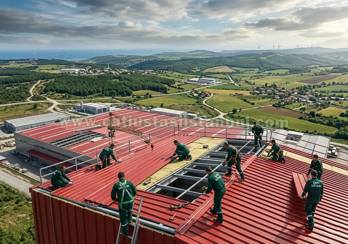 Poliüretan Dolgulu Sandviç Panel Çatı