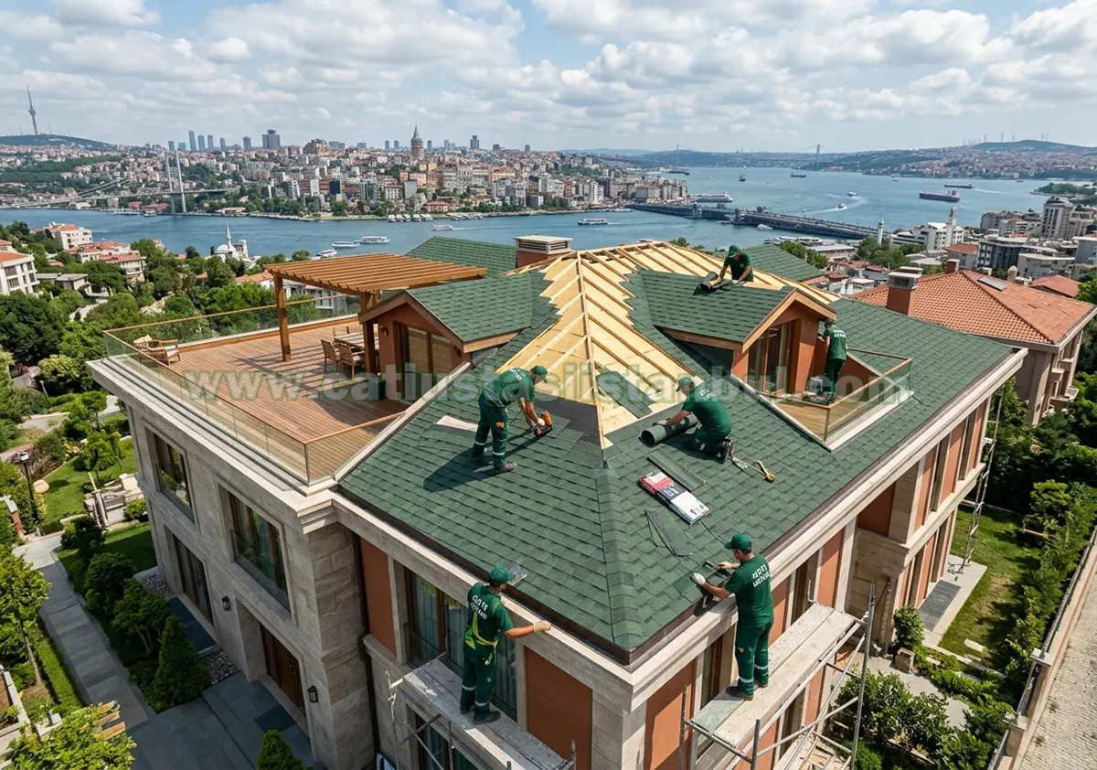 Ahşap Çatı Shingle Kaplama